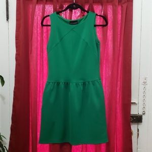 Green midlength dress